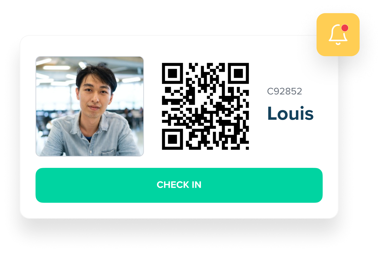 Scan or tap to record attendance