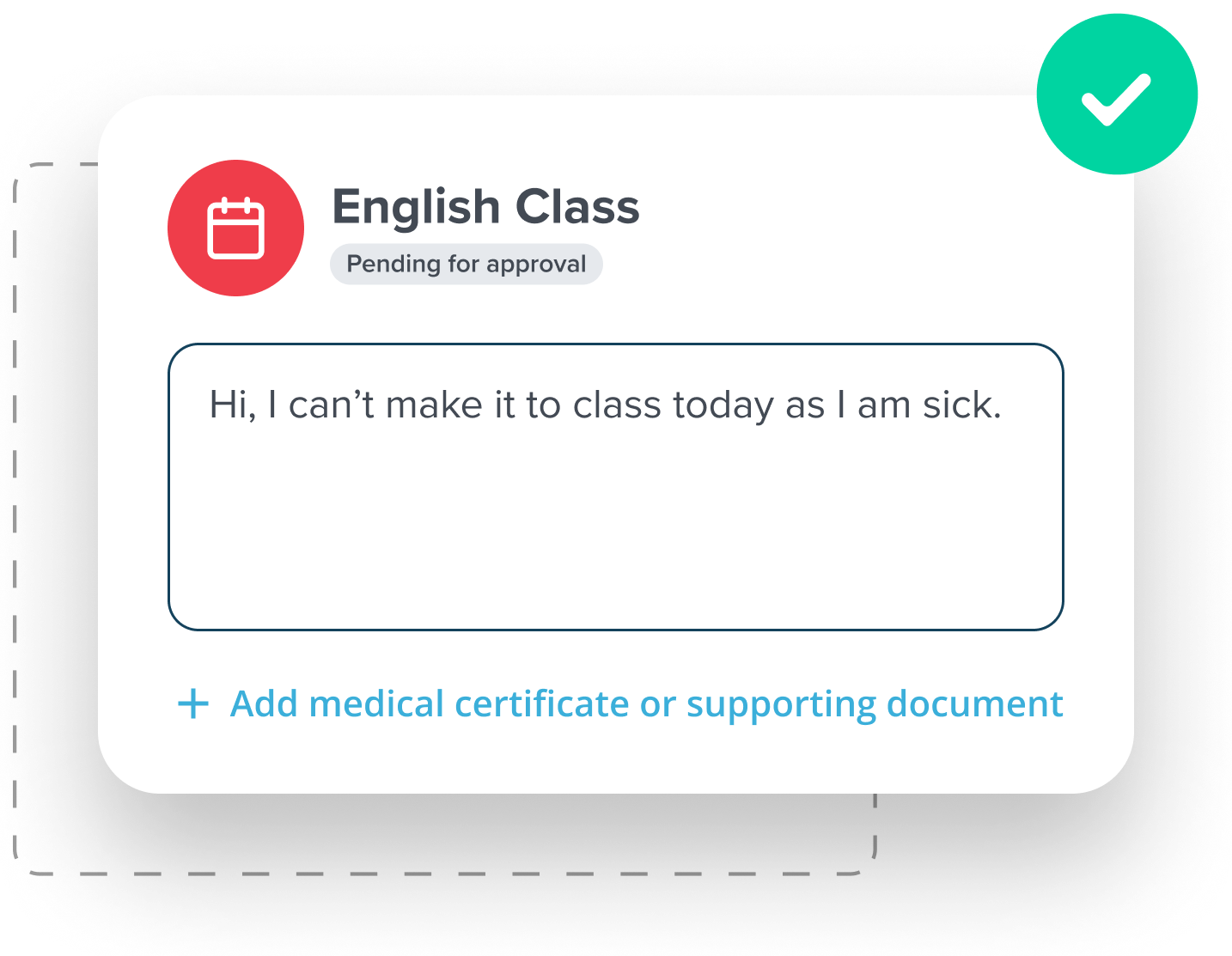 Self-service leave requests in the Student App