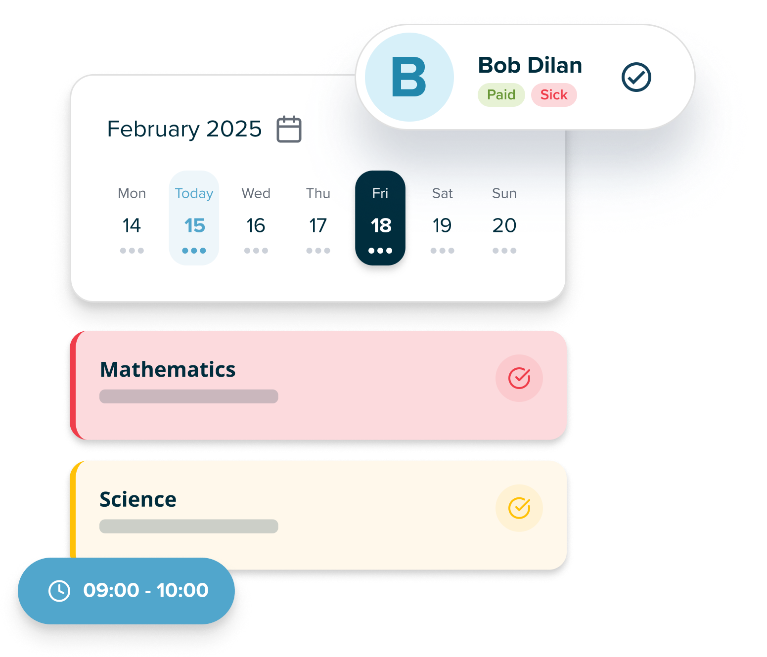 Teacher App attendance overview