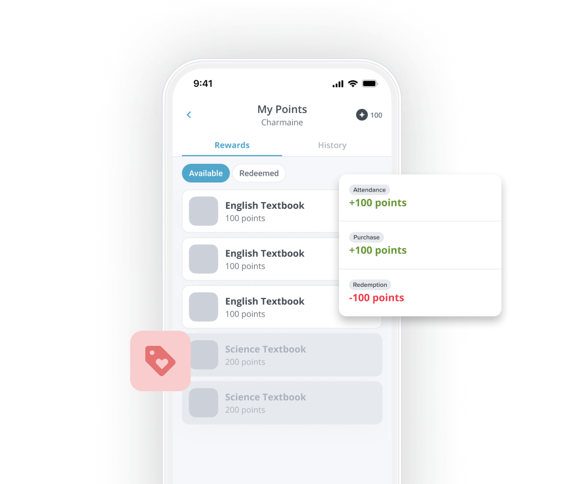 Student App earning and redemption